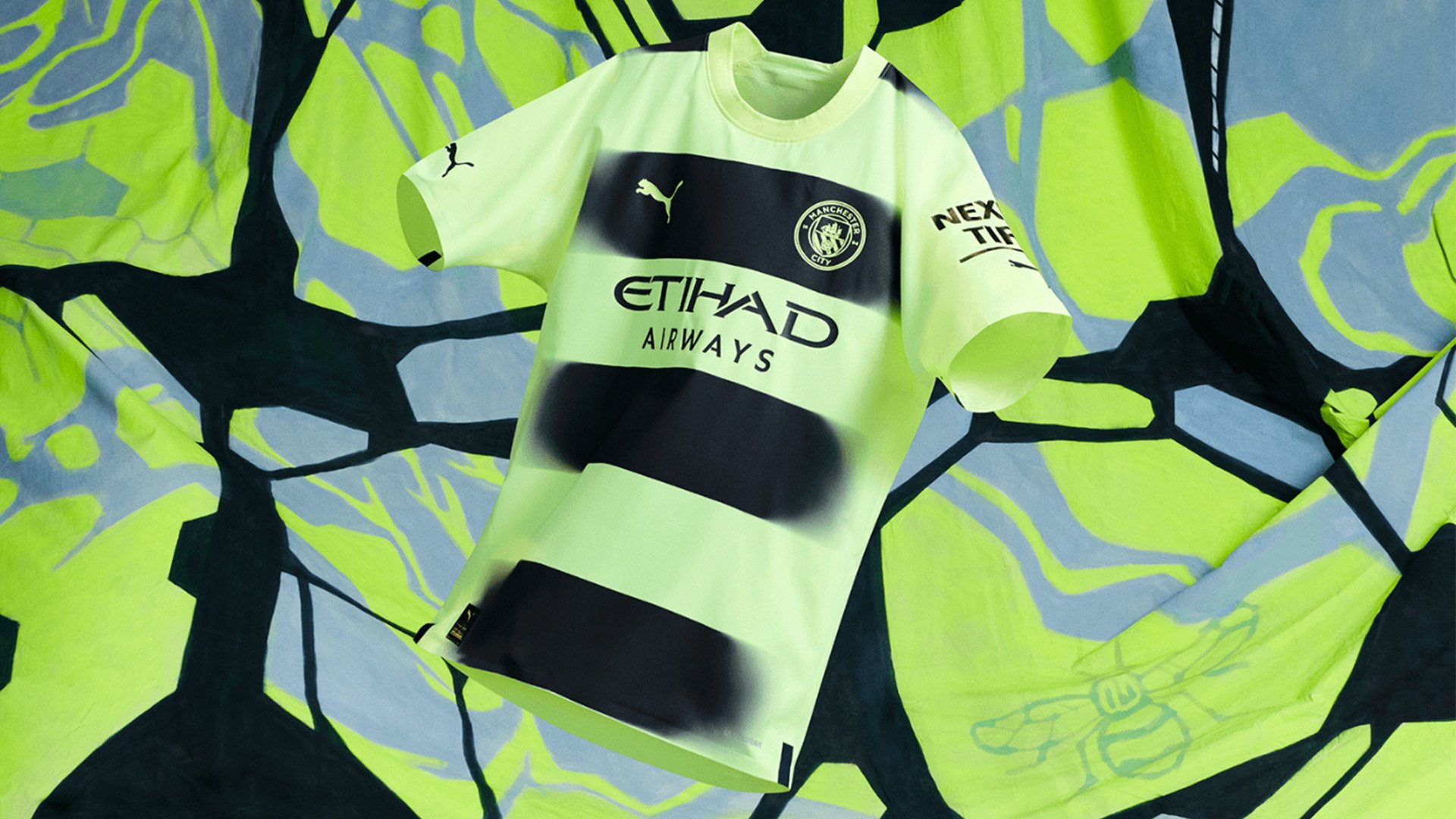 PUMA Release 2022 23 Manchester City Third Kit Inspired By Street Art. Goal.com UK