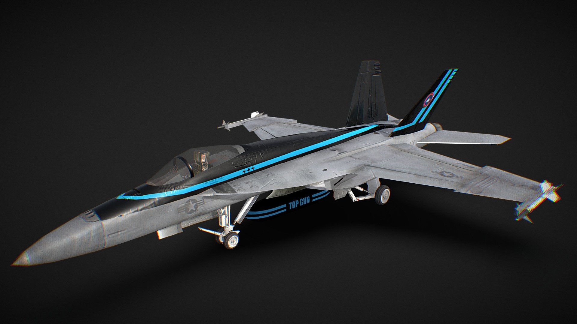 Maverick's FA 18 Super Hornet (TOPGUN MAVERICK) Royalty Free 3D Model By JasonTsai10 [c06dccb]