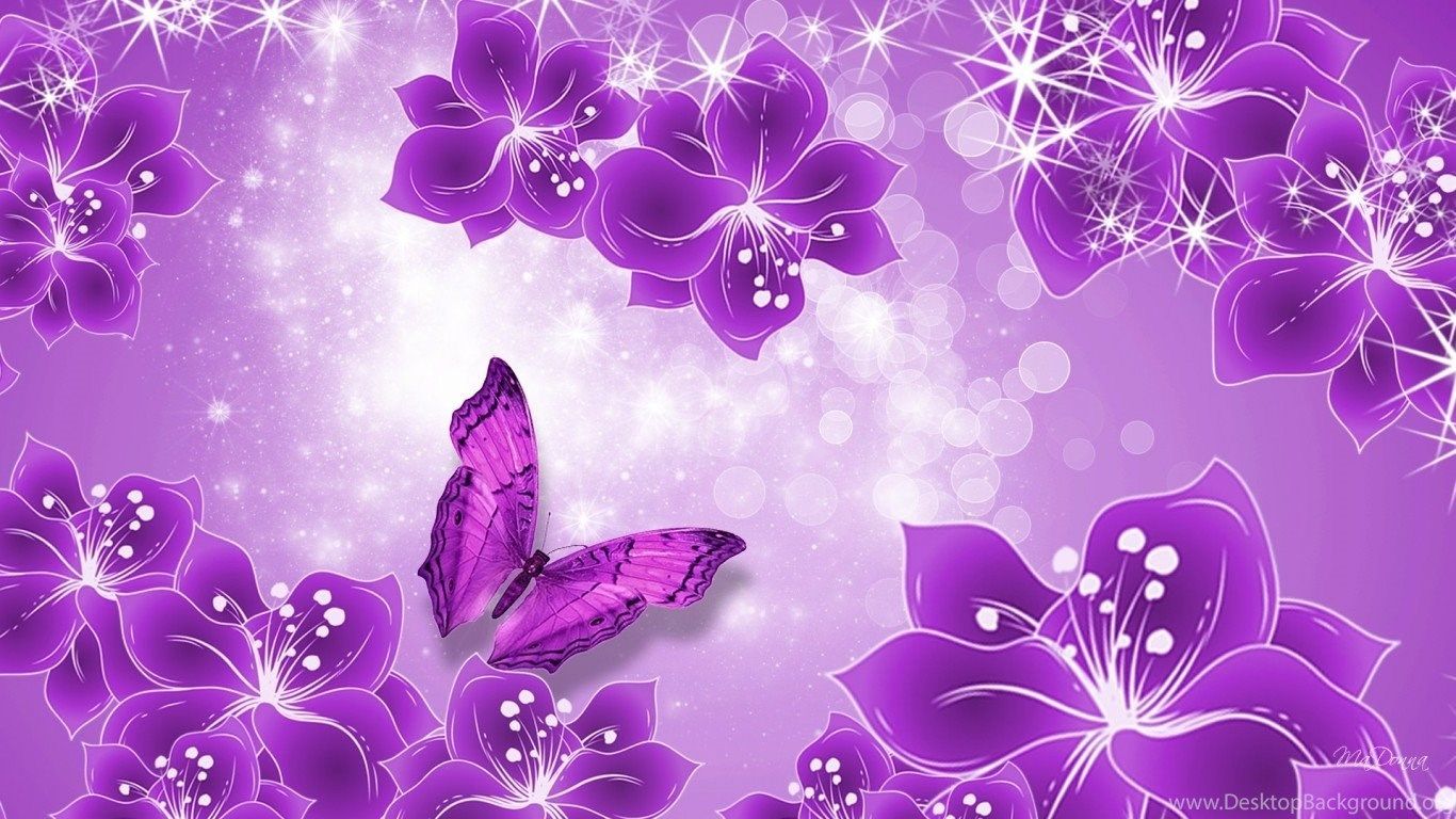 Purple Girly Desktop Wallpaper