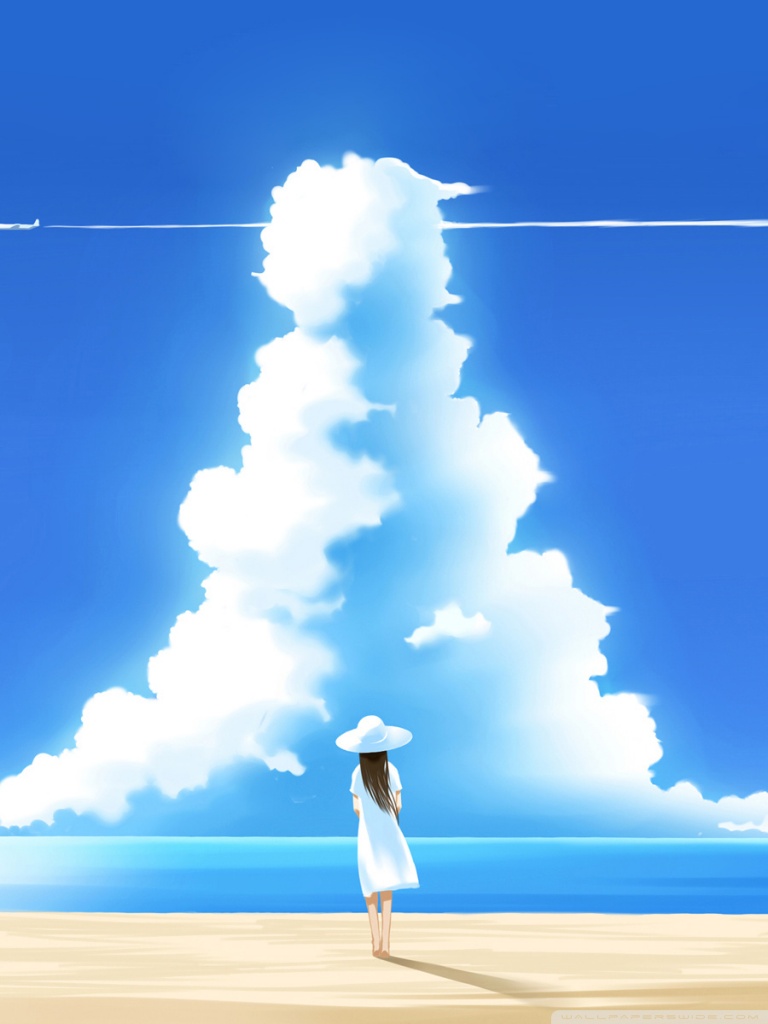 Beautiful Summer Day Illustration Ultra HD Desktop Background Wallpaper for 4K UHD TV, Tablet
