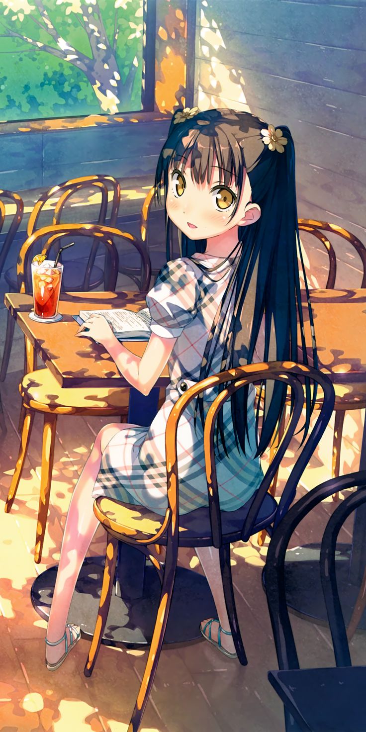 Anime / Original (1080x2160) Mobile Wallpaper. イラスト, 芸術的アニメ少女, イラスト集