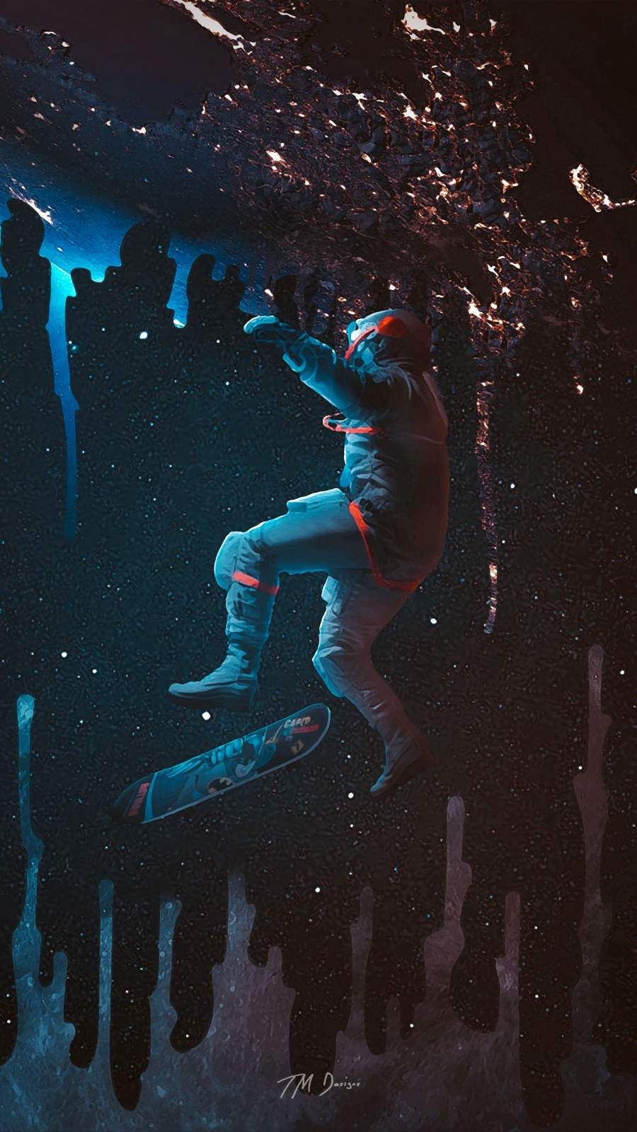 Space Skate iPhone Wallpaper. iPhone wallpaper, iPhone wallpaper image, Skateboard photo