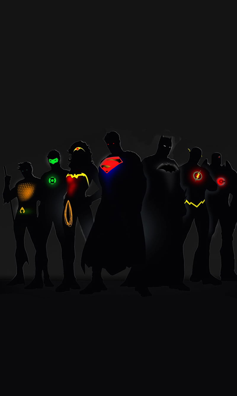 HD Wallpaper Superheroes Avenger Batman Dark Flash Justice League Neon Superman, Free Download, Borrow, and Streaming, Internet Archive