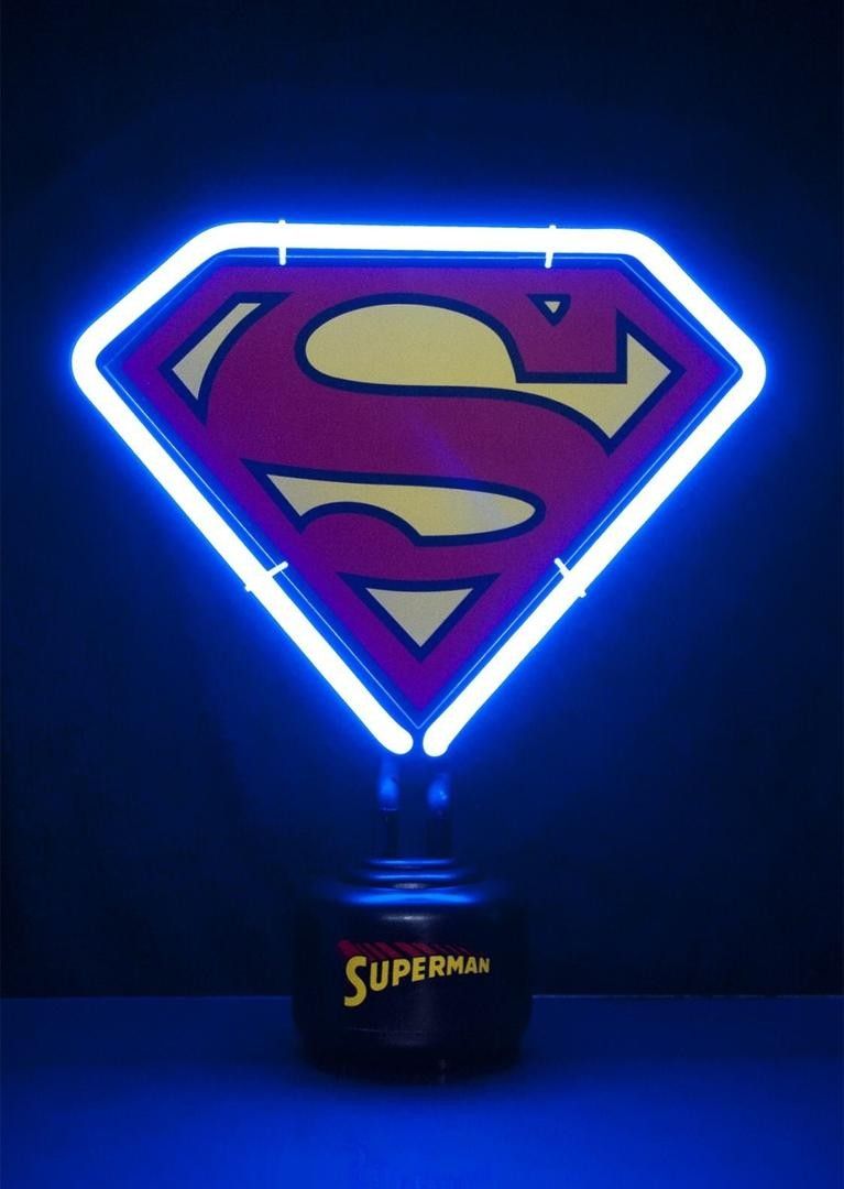 Superman Neon Light. Lampe néon, Fond d'écran superman, Superman