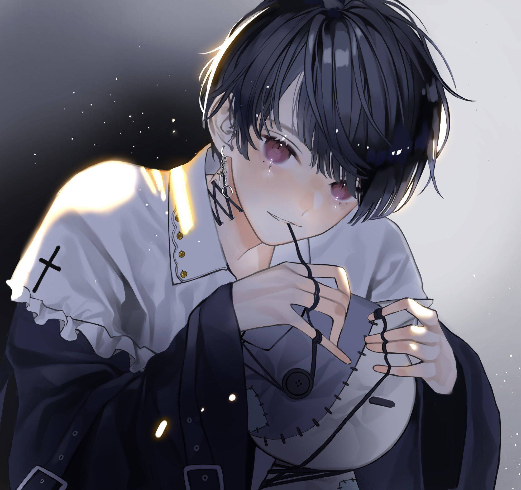 Download Dark Emo Boy Edgy Anime Pfp Wallpaper