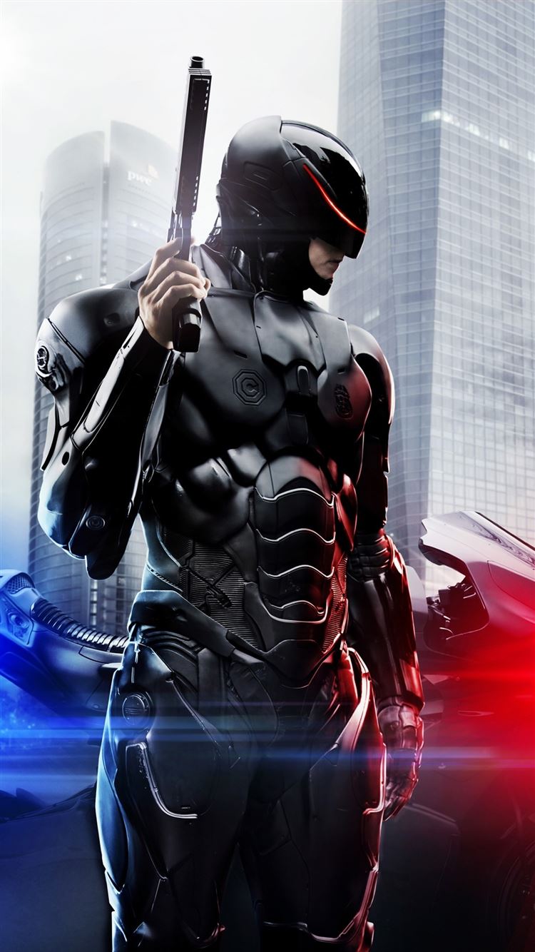 Robocop 2014 Poster iPhone 8 Wallpaper Free Download
