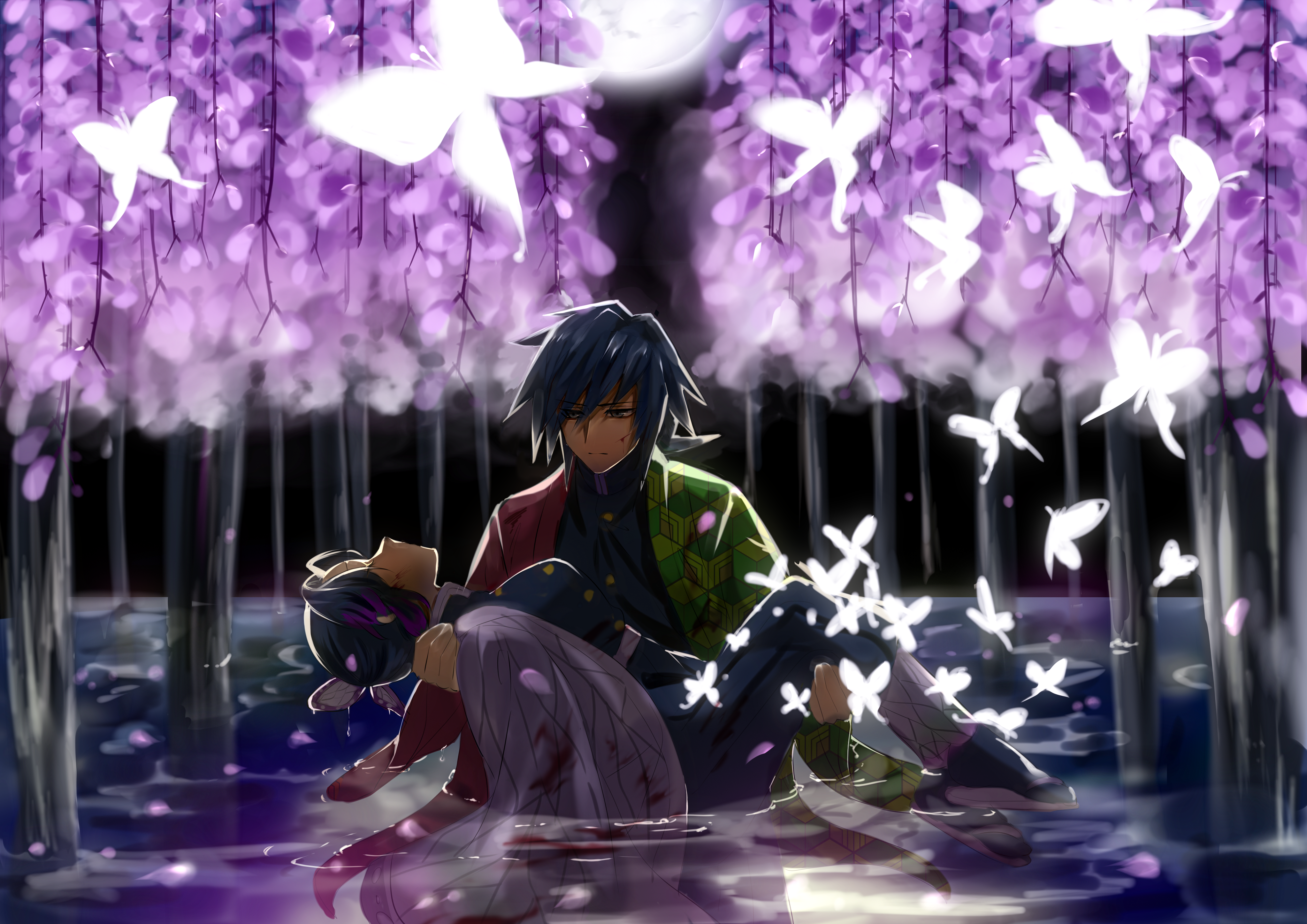 4K GiyuShino (Demon Slayer) Wallpaper and Background Image