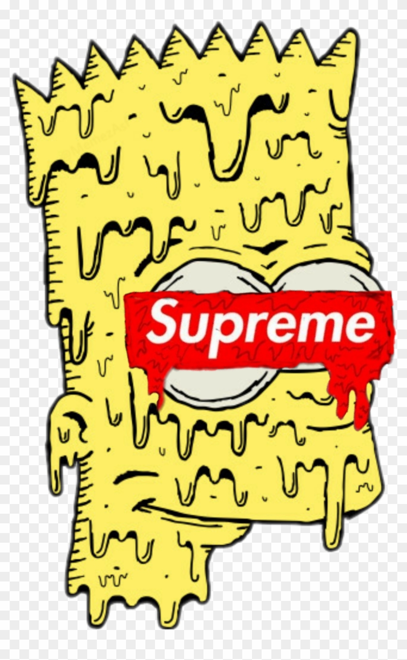 Bart Simpson, Supreme, Block Prints, Bedrooms De Bart Supreme Transparent PNG Clipart Image Download