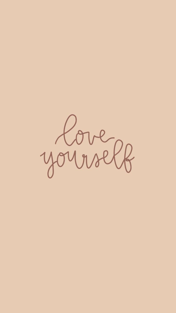 Love Yourself Aesthetic Quotes Pink Wallpaper. iPhone wallpaper themes, Aesthetic iphone wallpaper, Simple iphone wallpaper