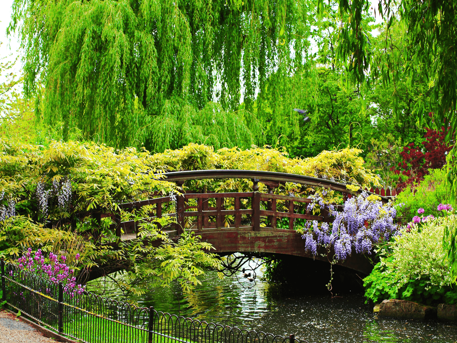 Spring Garden Desktop Wallpaper Free Spring Garden Desktop Background