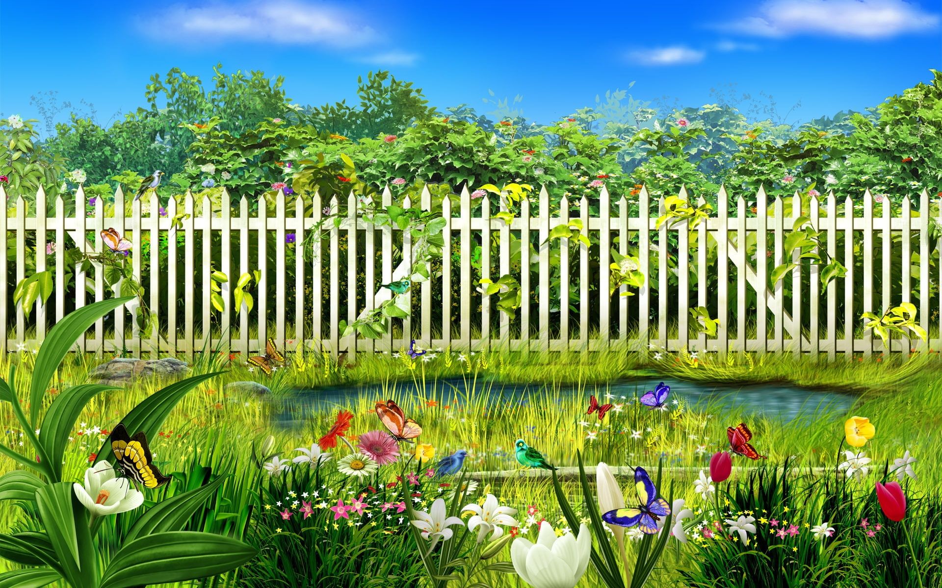 Spring garden #flowers #plants #colors #nature #background P #wallpaper #hdwallpaper #desktop. Flower garden image, Spring garden, Spring garden flowers