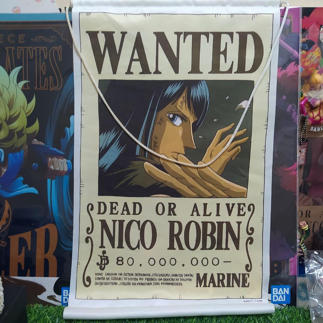 Poster Kain One Piece Wanted Nico Robin, Hobbies & Toys, Toys & Games on Carousell