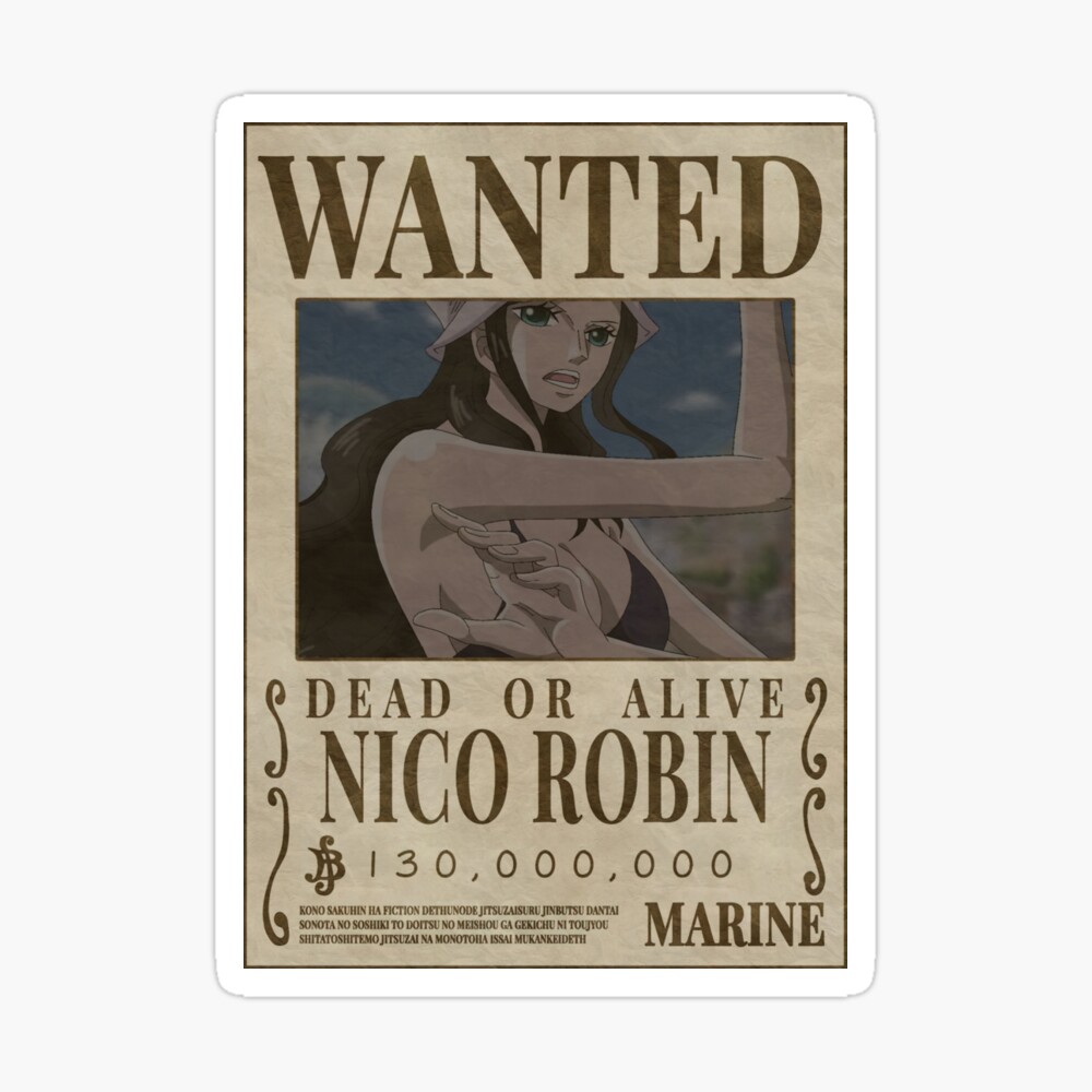 Nico Robin Wanted Poster