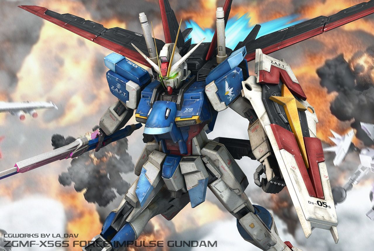 ZGMF X56S IMPULSE GUNDAM. Gundam, Gundam Art, Gundam Seed
