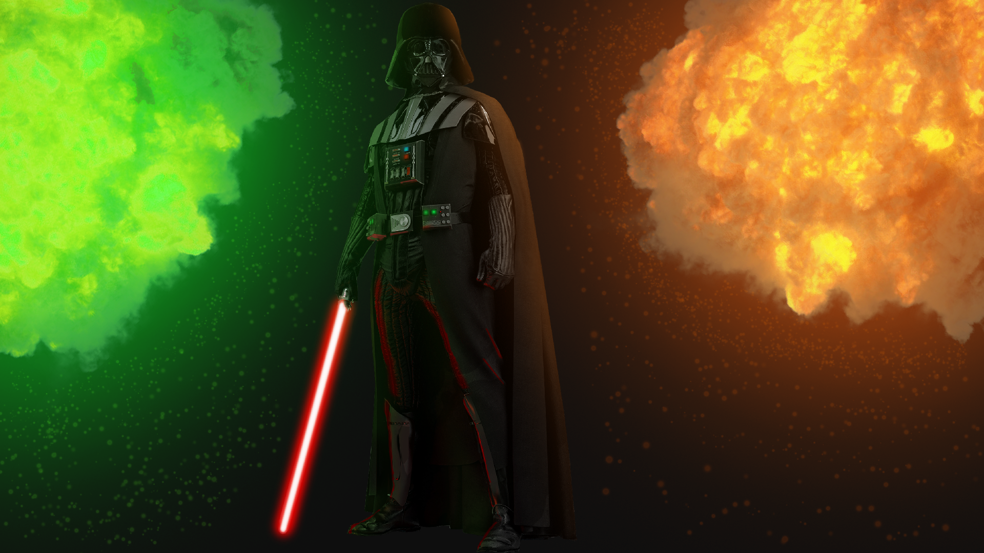 So I made a Darth Vader wallpaper, PM me if you want it