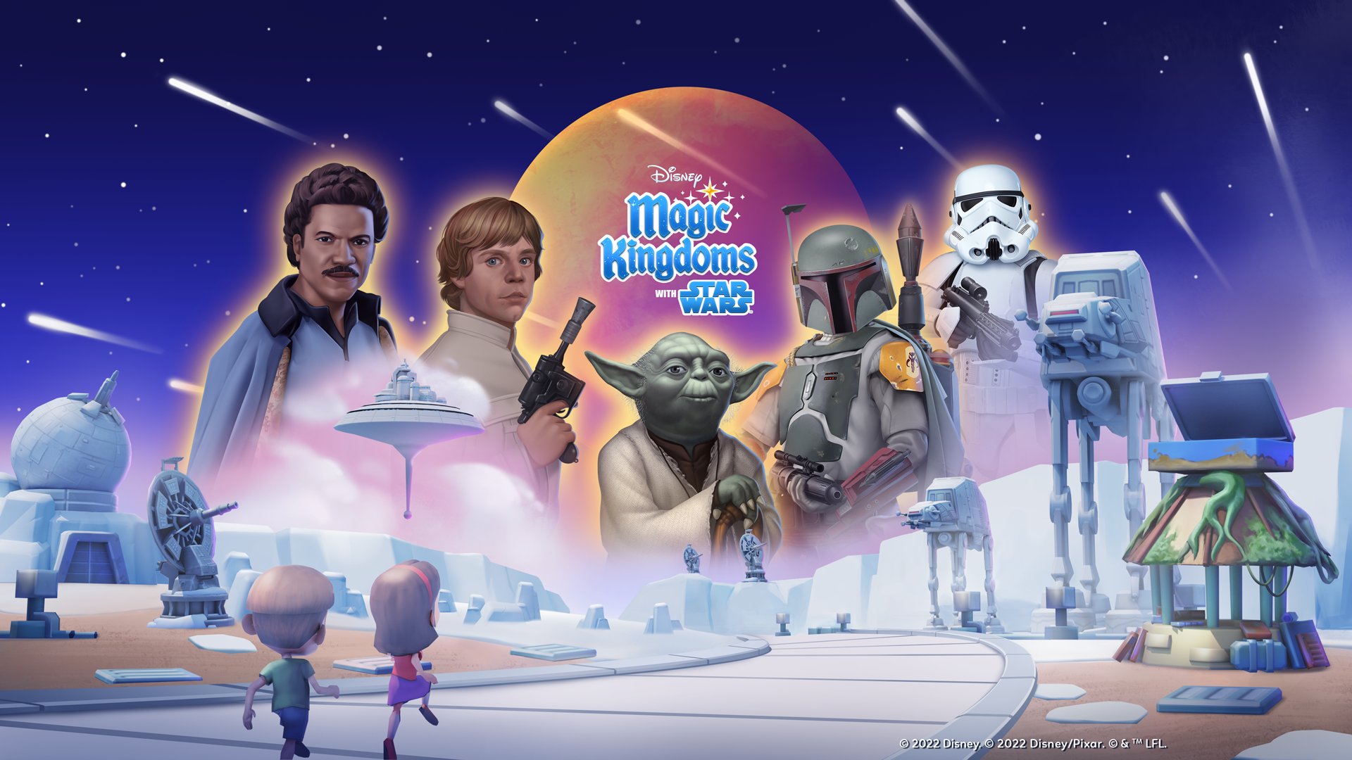 Lucasfilm Games 'Empire Strikes Back' Has Landed In Disney Magical Kingdom! Build The STAR WARS Park Of Your Dreams And Join Luke Skywalker As He Prepares To Go Face To Face