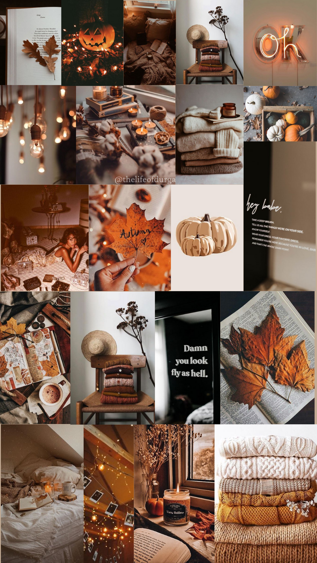 aesthetic autumn iphone wallpaper collage. iPhone wallpaper fall, Fall wallpaper, Halloween wallpaper iphone
