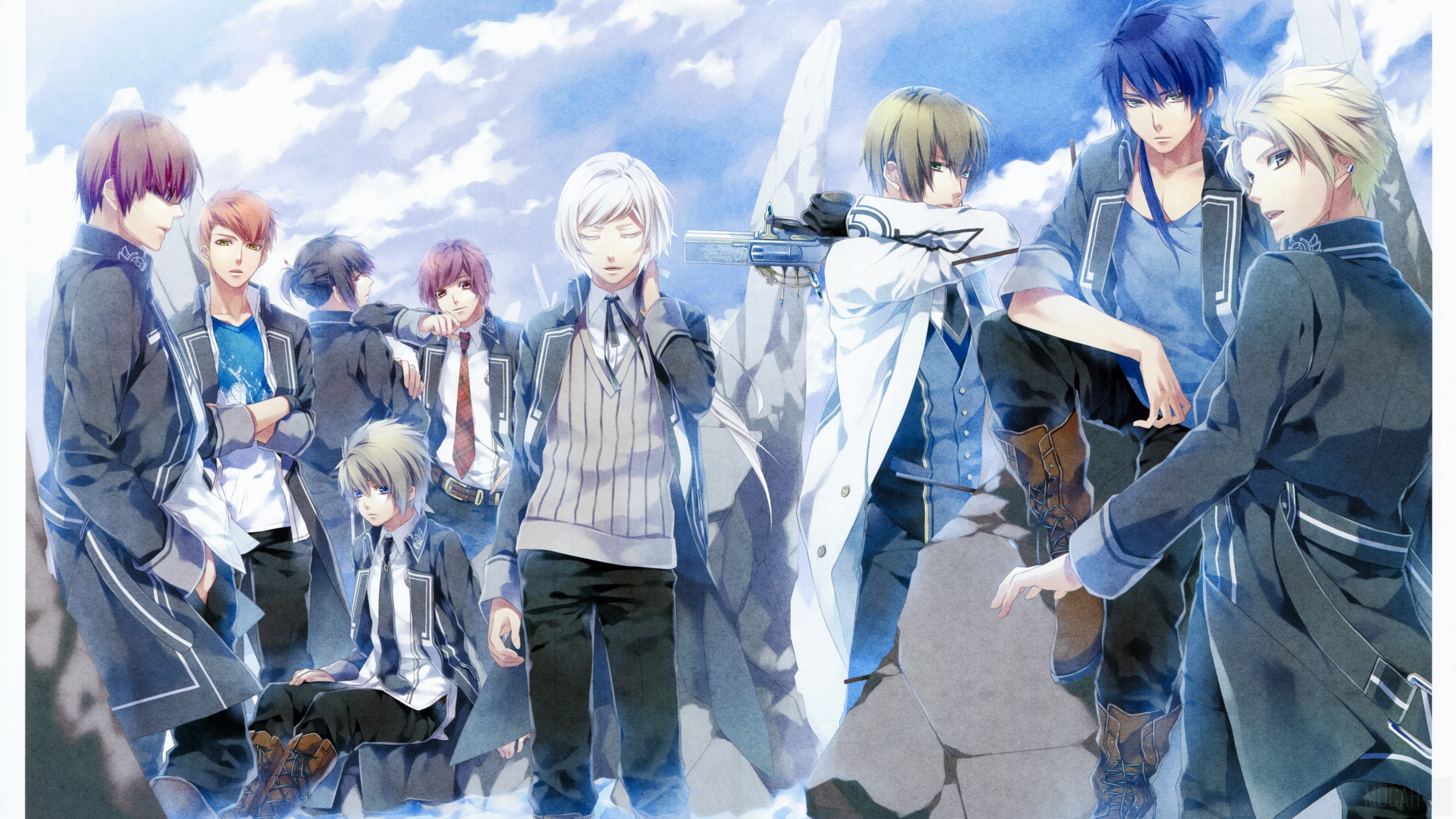 Akito Shukuri, Heishi Otomaru, Itsuki Kagami, Kakeru Yuiga, Masamune Tōya, Natsuhiko Azuma, Norn9: Norn + Nonette, Ron Muroboshi, Sakuya Nijou, Senri Ichinose 4k wallpaper Gallery HD Wallpaper