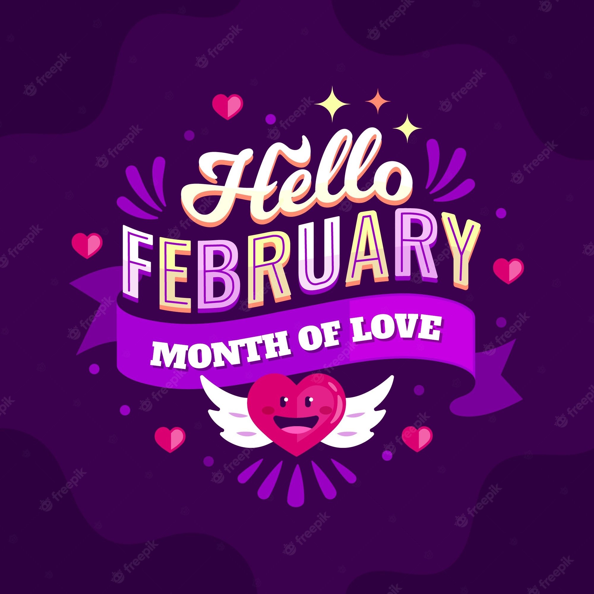Hello february Vectors & Illustrations for Free Download