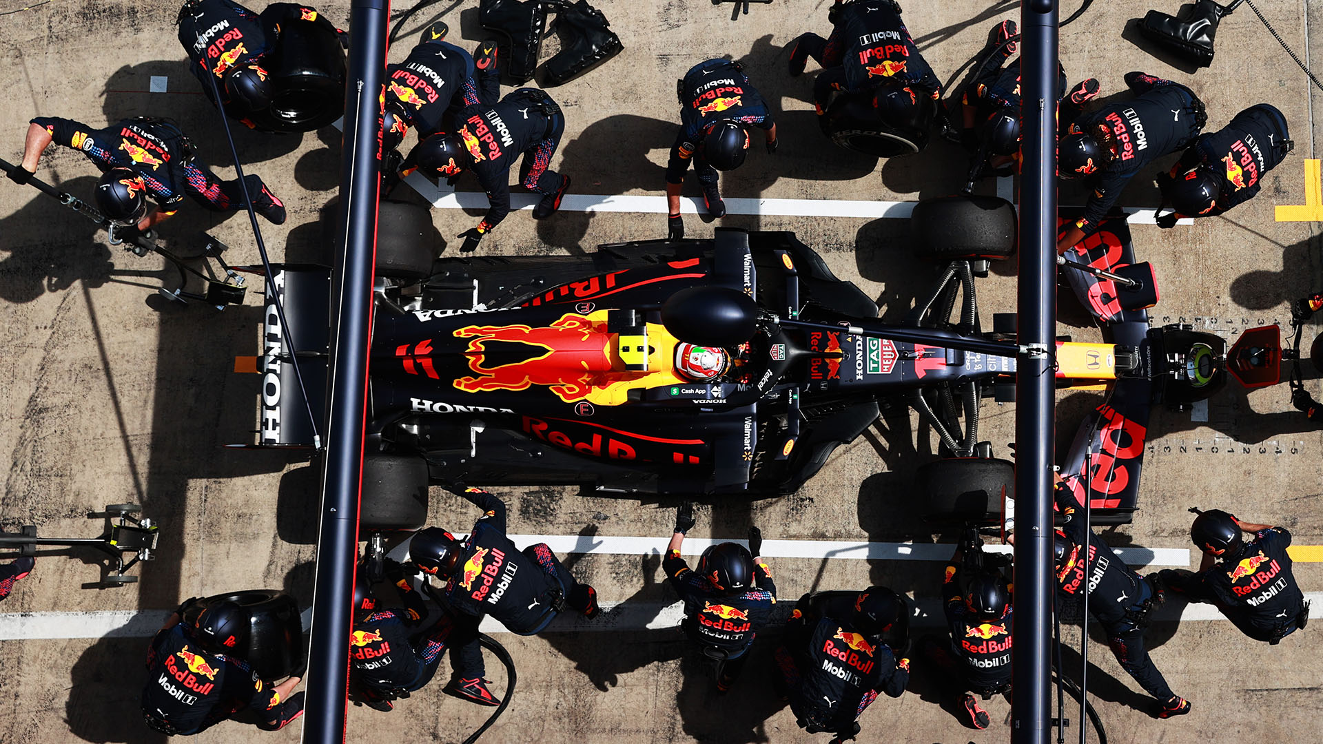 Horner praises Perez for 'driving the wheels off the car' after Red Bull pit stop error. Formula 1®