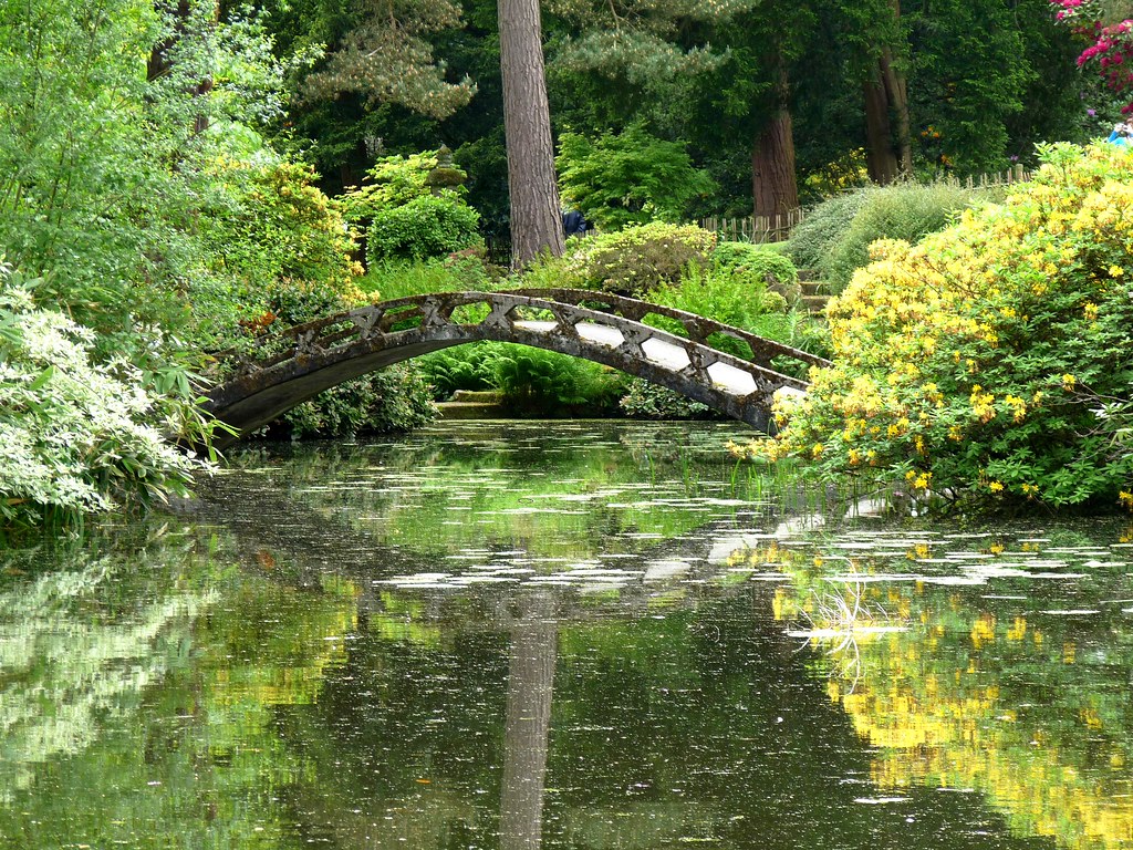 Japanese Garden- Bridge. Tatton Park, Knutsford, Cheshire