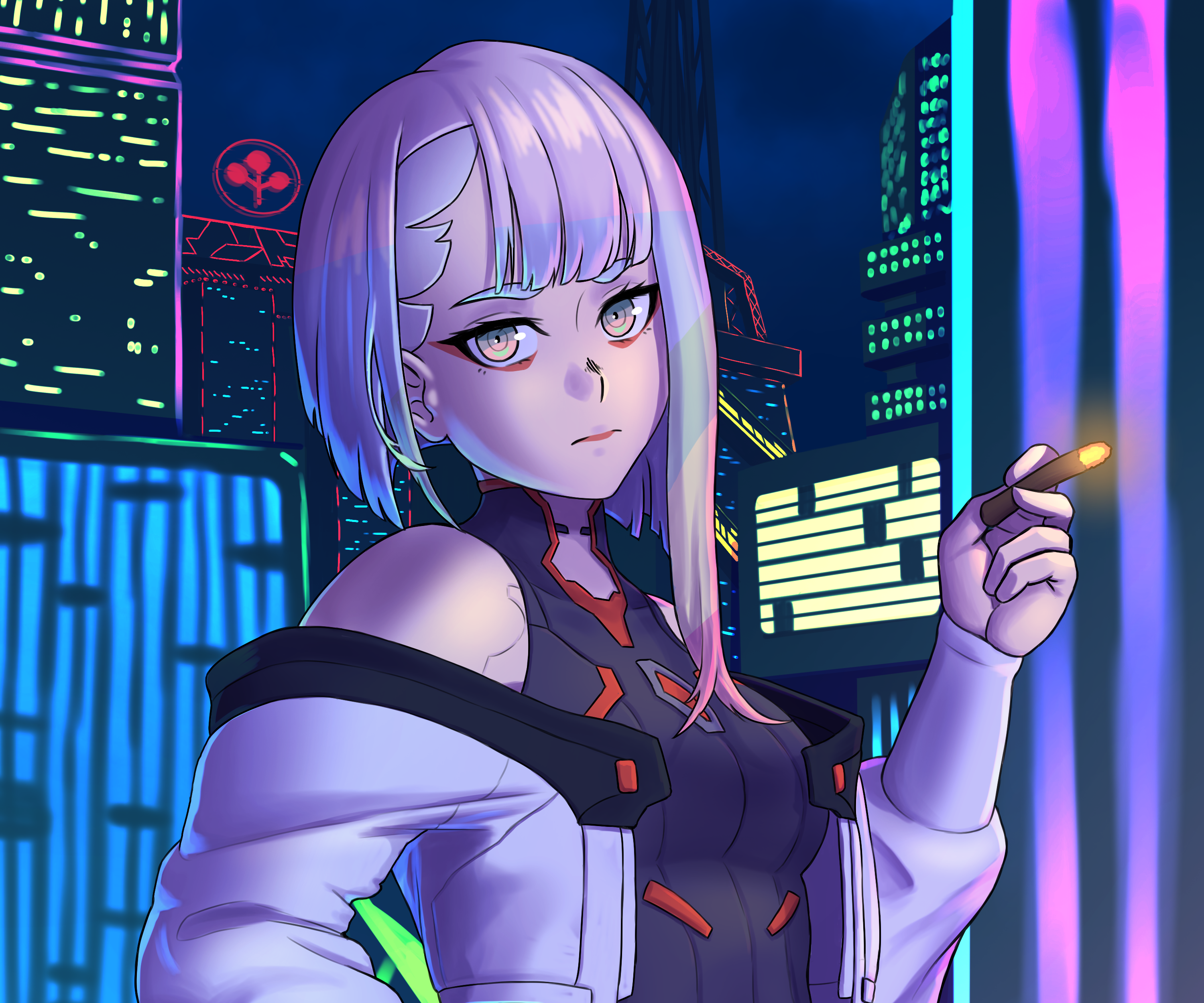 Lucy (Cyberpunk: Edgerunners) HD Wallpaper and Background