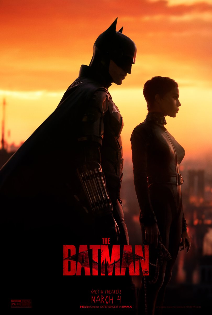 The Batman' Shares Two New Posters Featuring Robert Pattinson and Zoë Kravitz