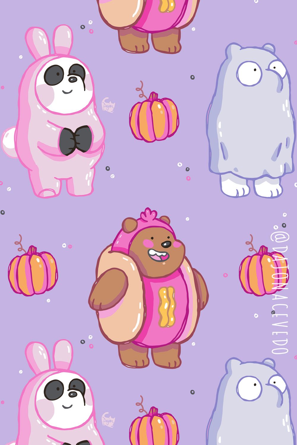 Halloween Bear Cartoon