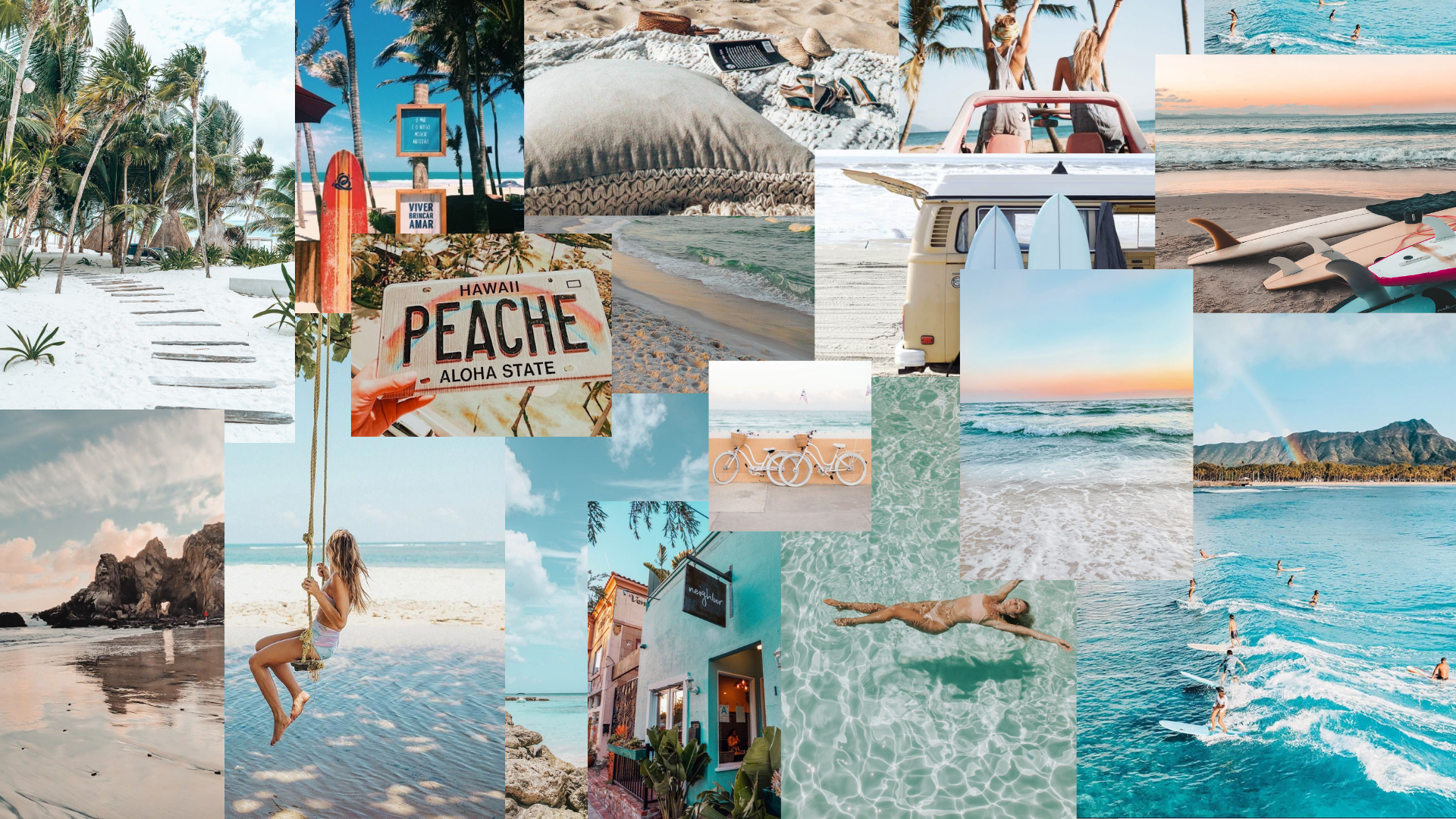 beach aesthetic desktop wallpaper. Desktop wallpaper summer, Aesthetic desktop wallpaper, Surfing wallpaper