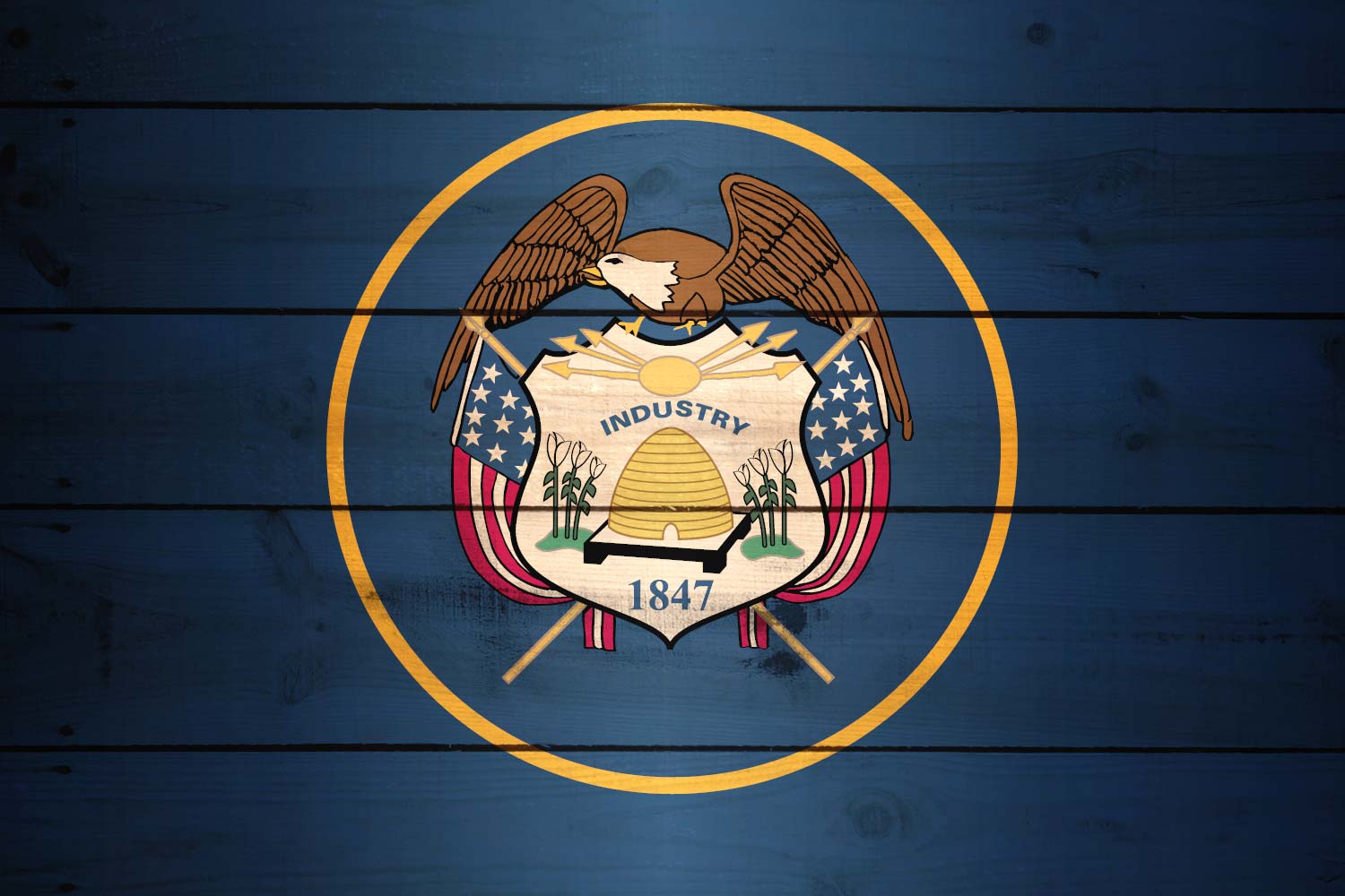 Flag of Utah Texture it for free