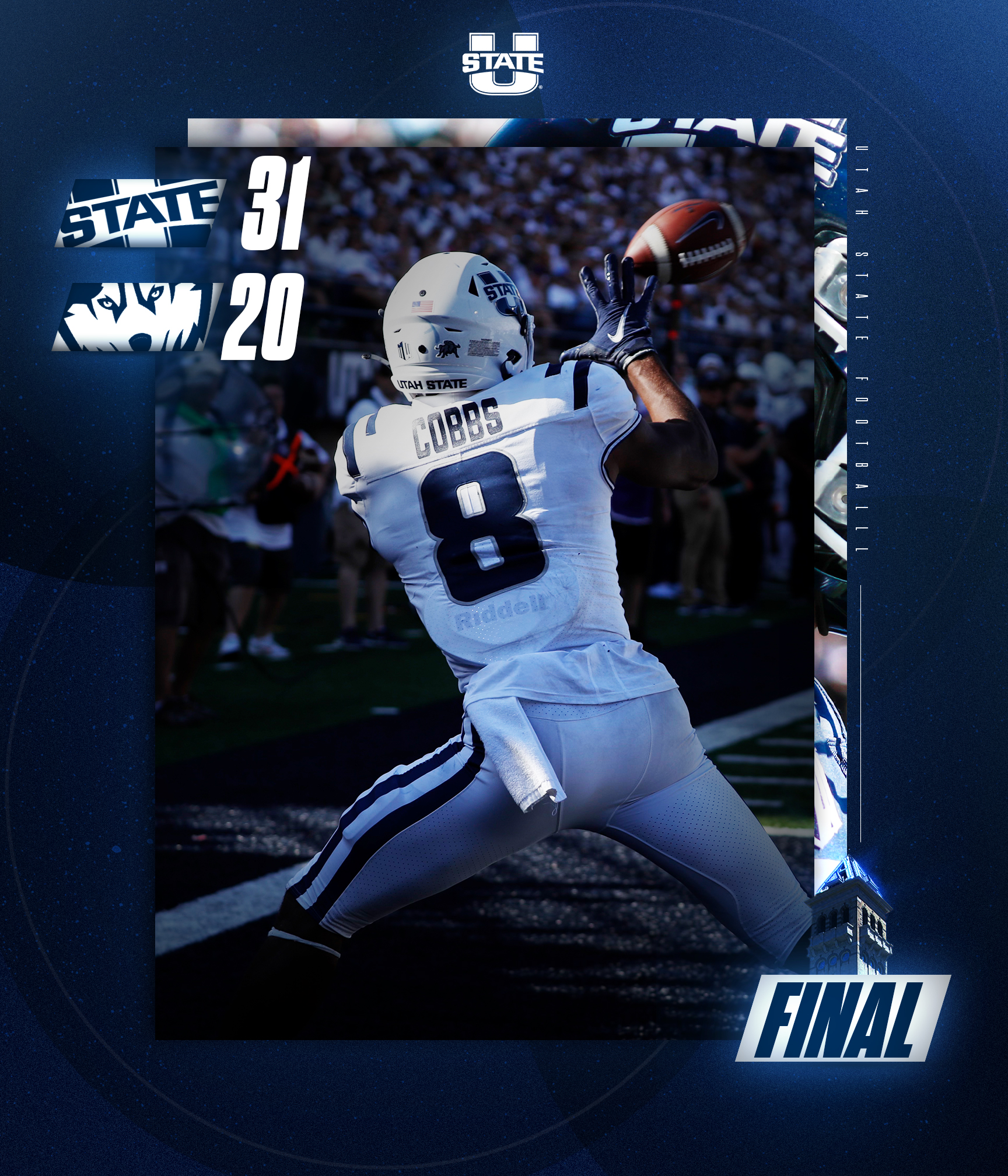 USU Football️⃣️⃣ AGGIES‼️ KEEP THE A BLUE! #AggiesAllTheWay