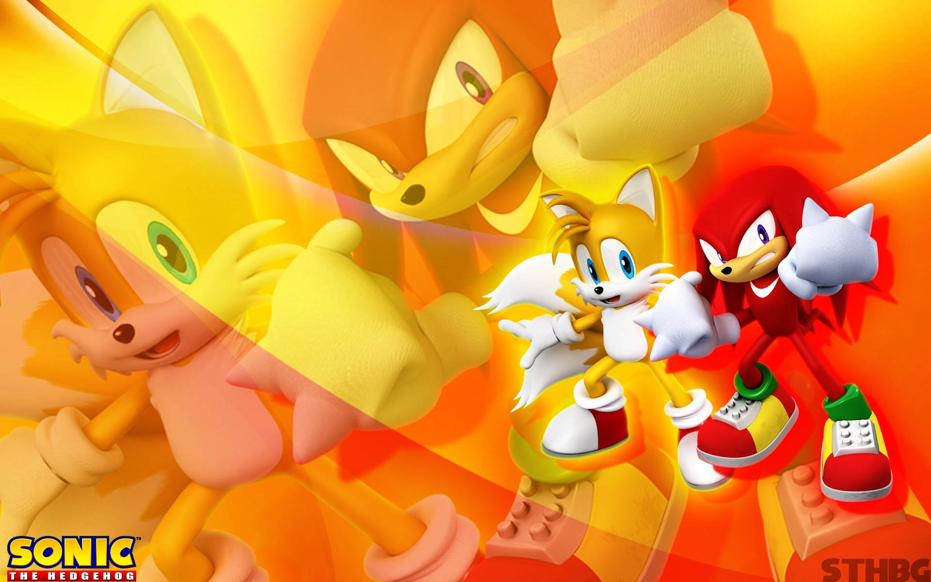 Download Knuckles The Echidna And Tails Wallpaper