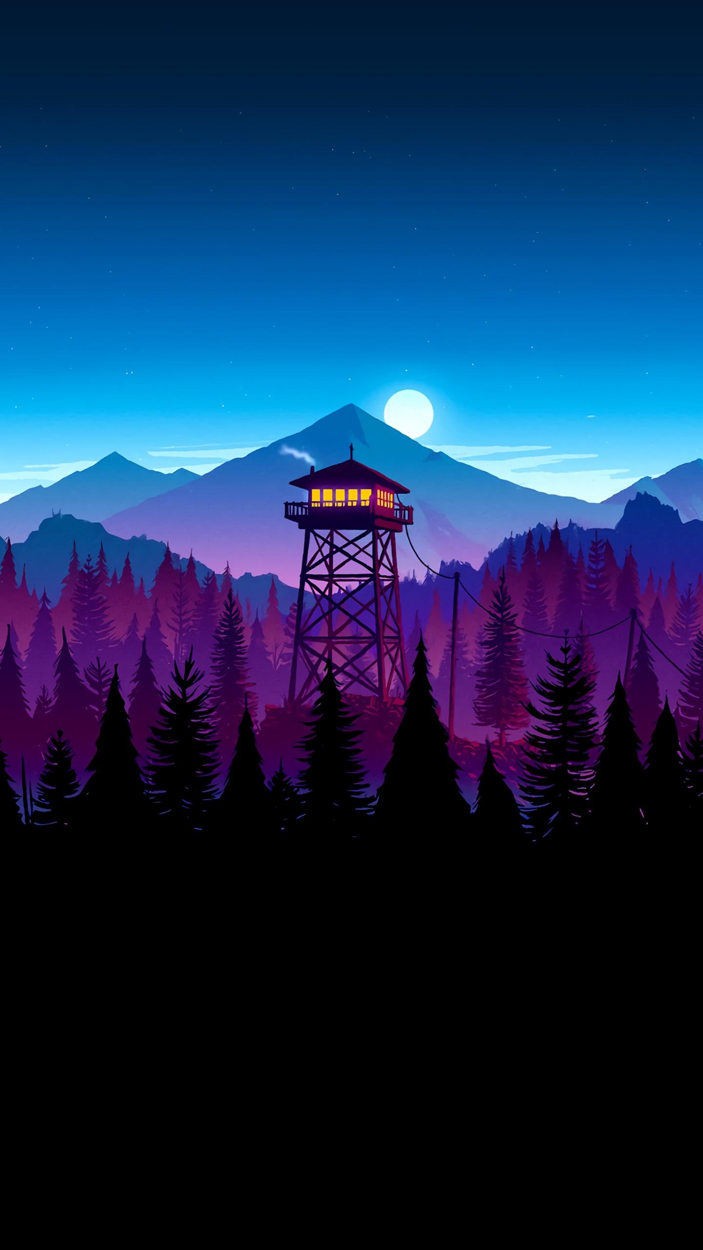 Really nice firewatch phone background