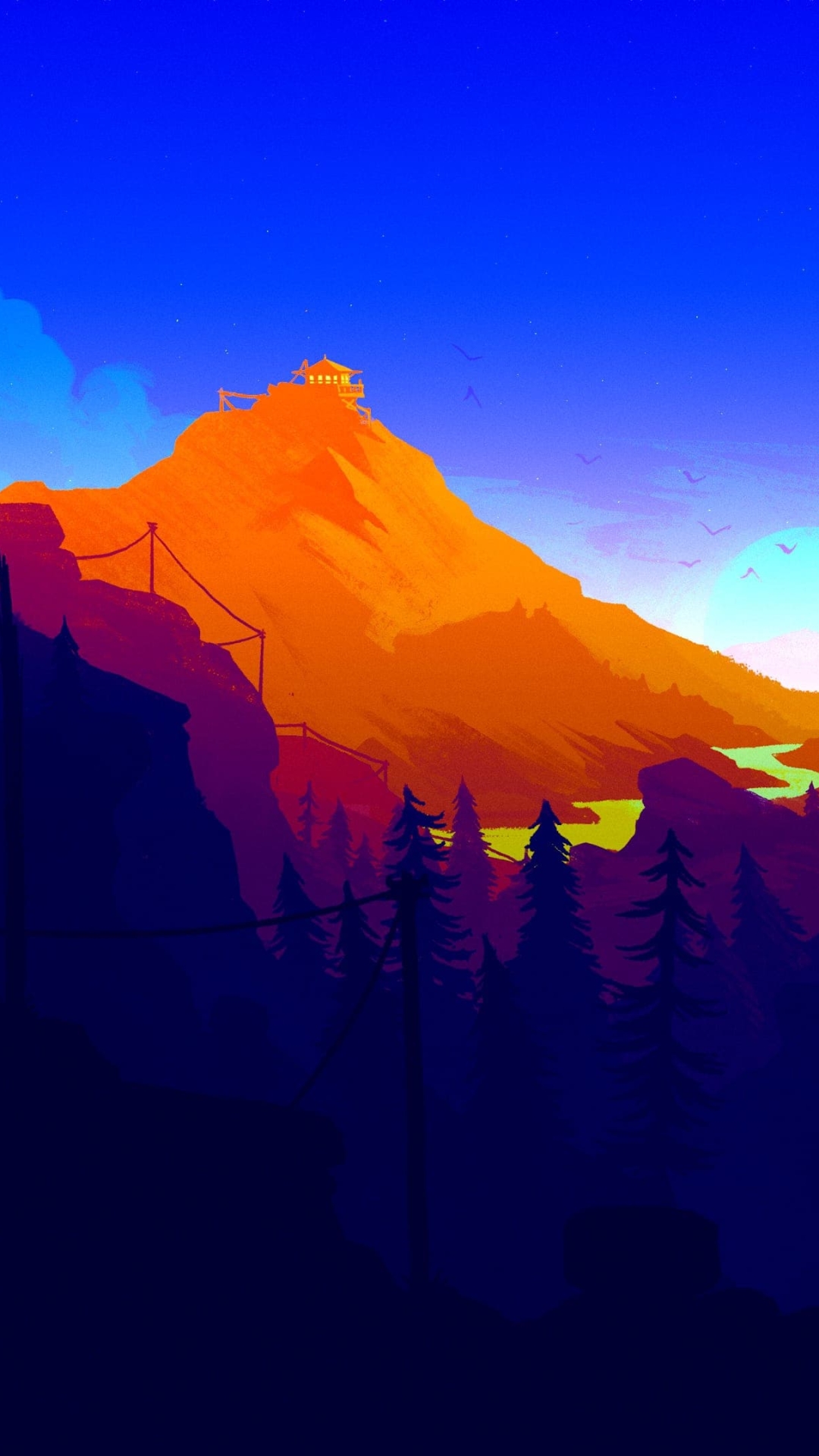 Firewatch Phone Wallpaper