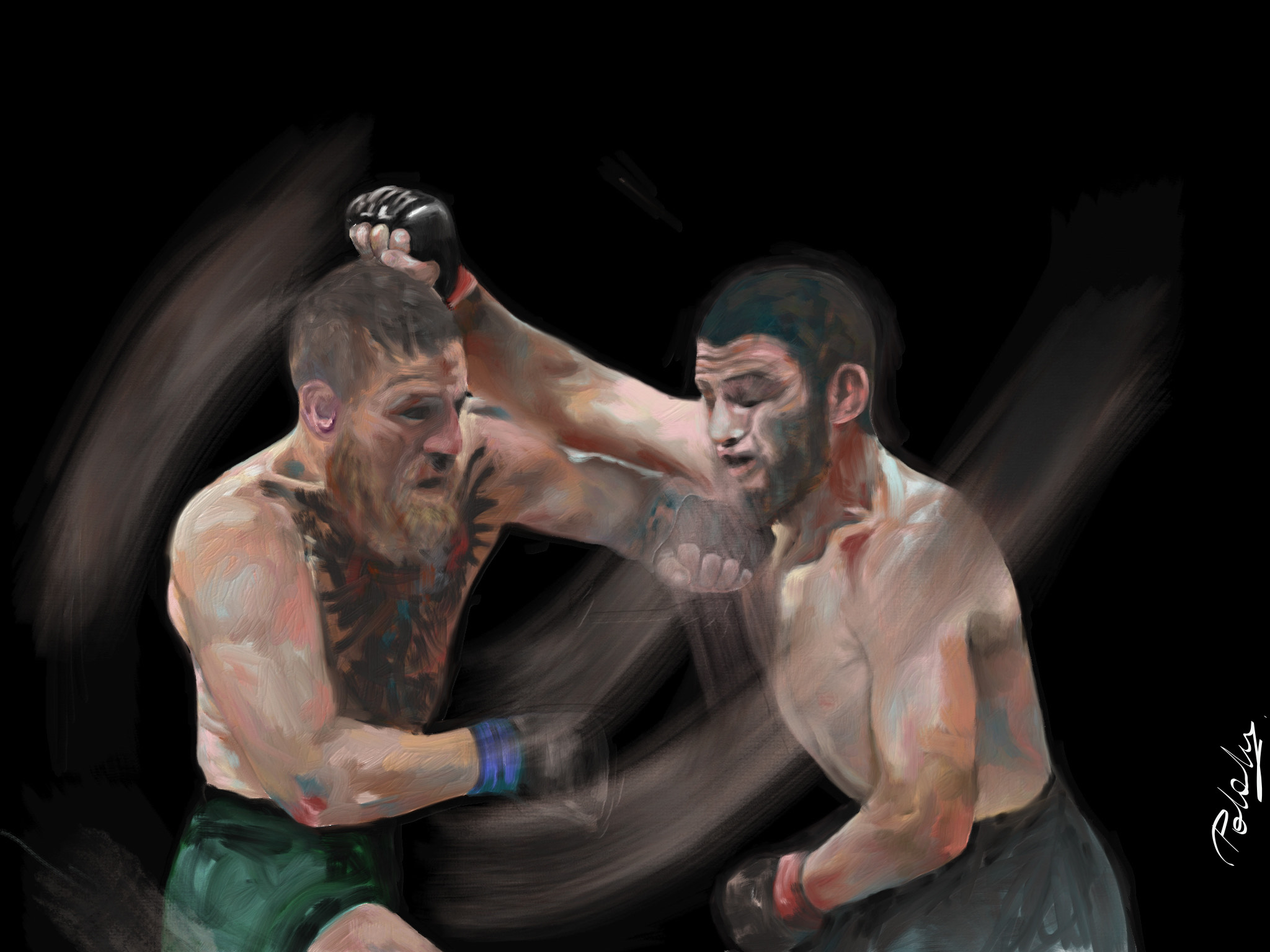 Authentic Digital Art Khabib vs. McGregor