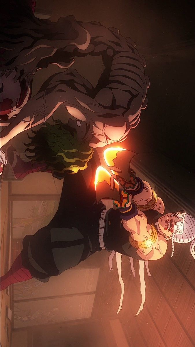 Save & Follow. Tengen Uzui vs Gyutaro Demon Slayer • Kimetsu no Yaiba en 2022