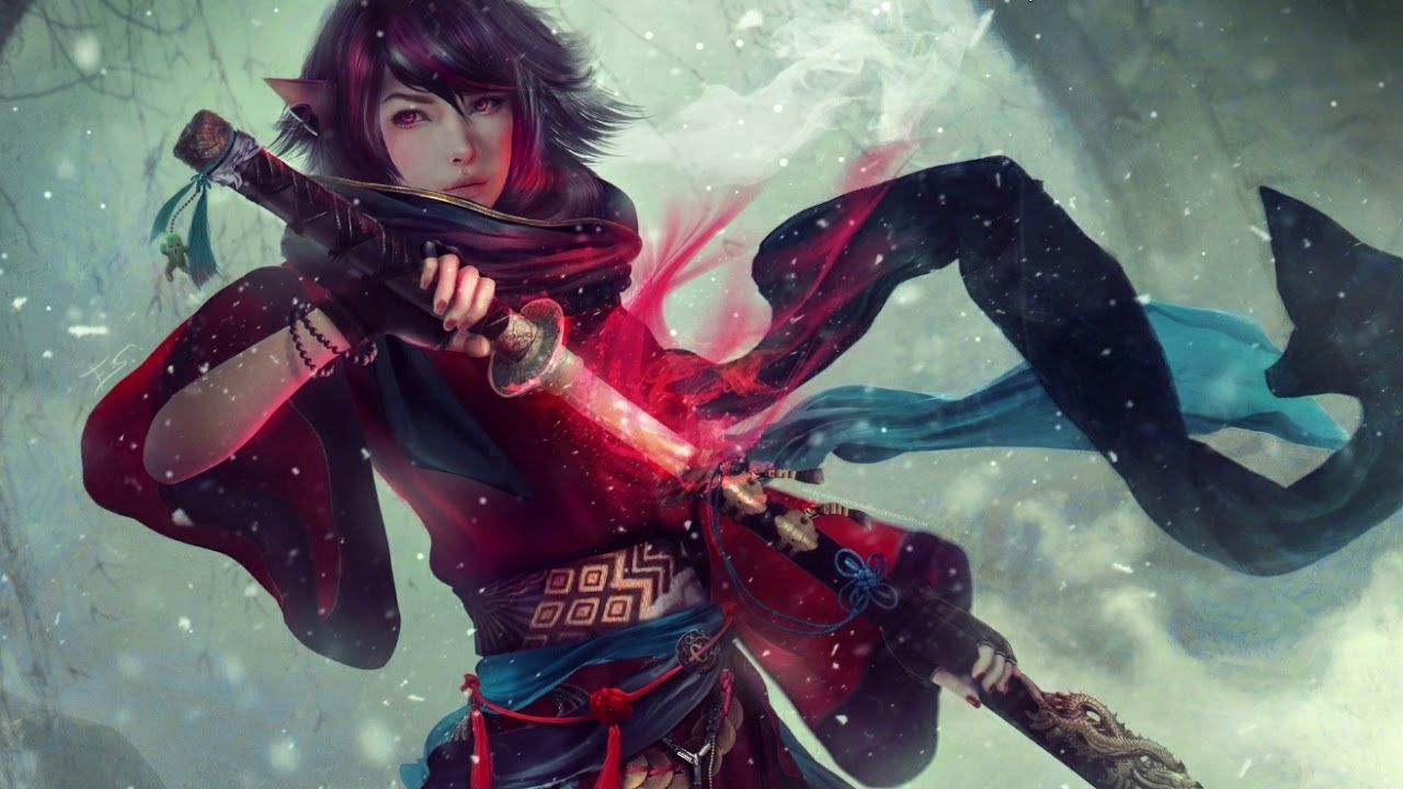 Girl Katana Wallpaper