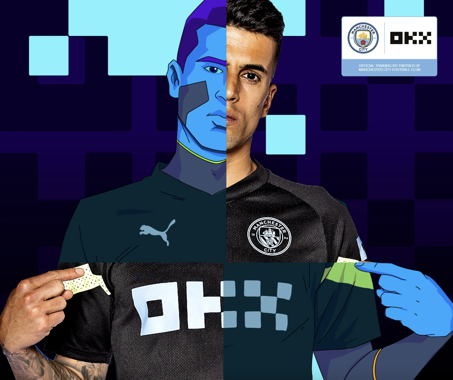 Manchester City Announce OKX As Official Training Kit Partner For 2022 2023 Season