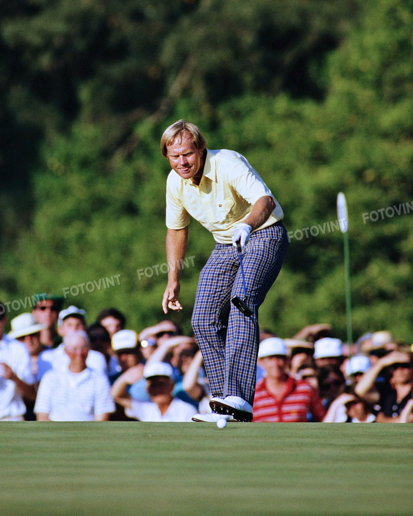 JACK NICKLAUS 1986 Masters Photo Picture AUGUSTA 17th Hole