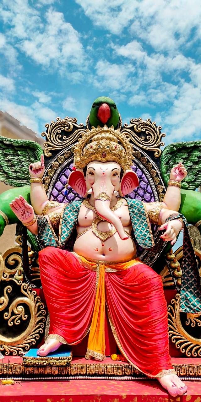 Lord Ganesha Wallpaper. Lord ganesha paintings, Ganesha painting, Ganesh wallpaper