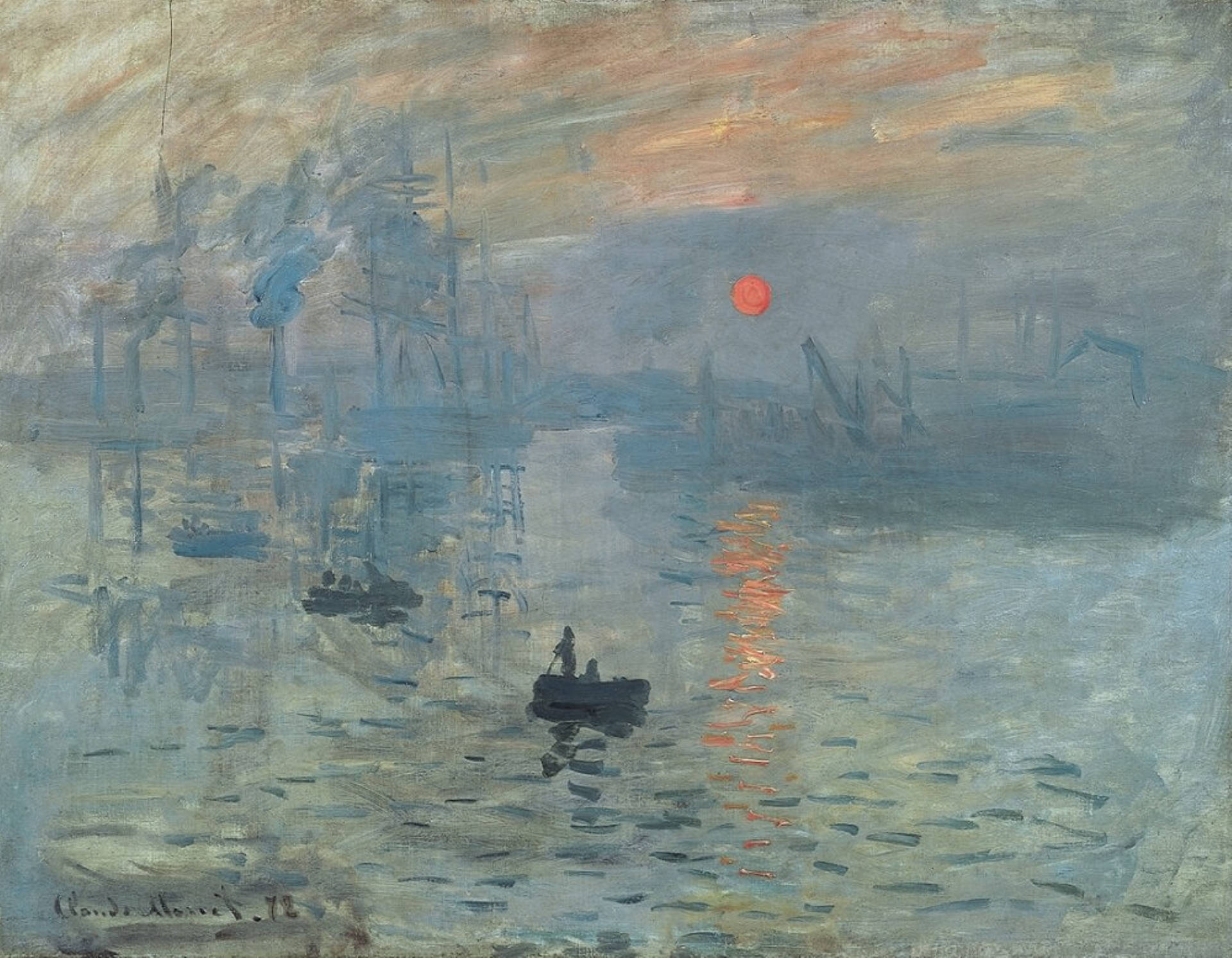 Download Claude Monet's Impression Sunrise Wallpaper