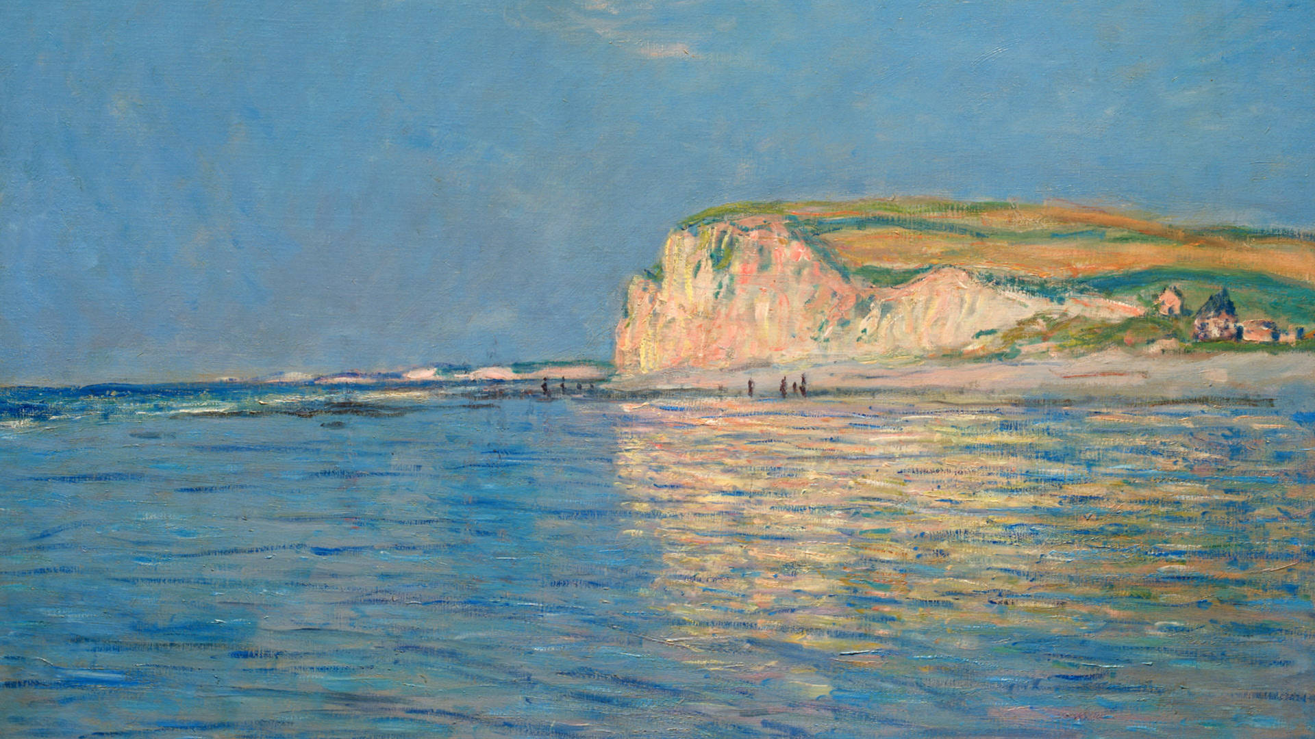 Download Claude Monet Low Tide At Pourville Wallpaper