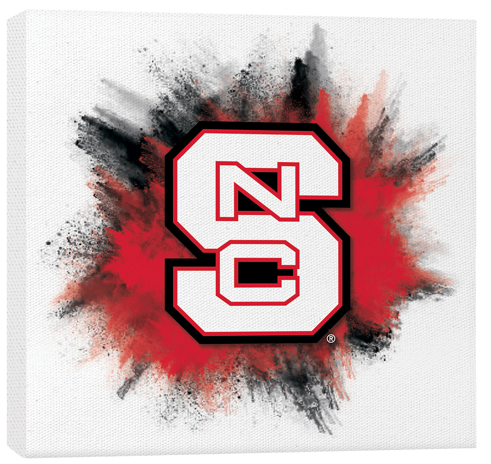 North Carolina State University Color Splash Logo 11 x 11 Canvas Sign 656200648742