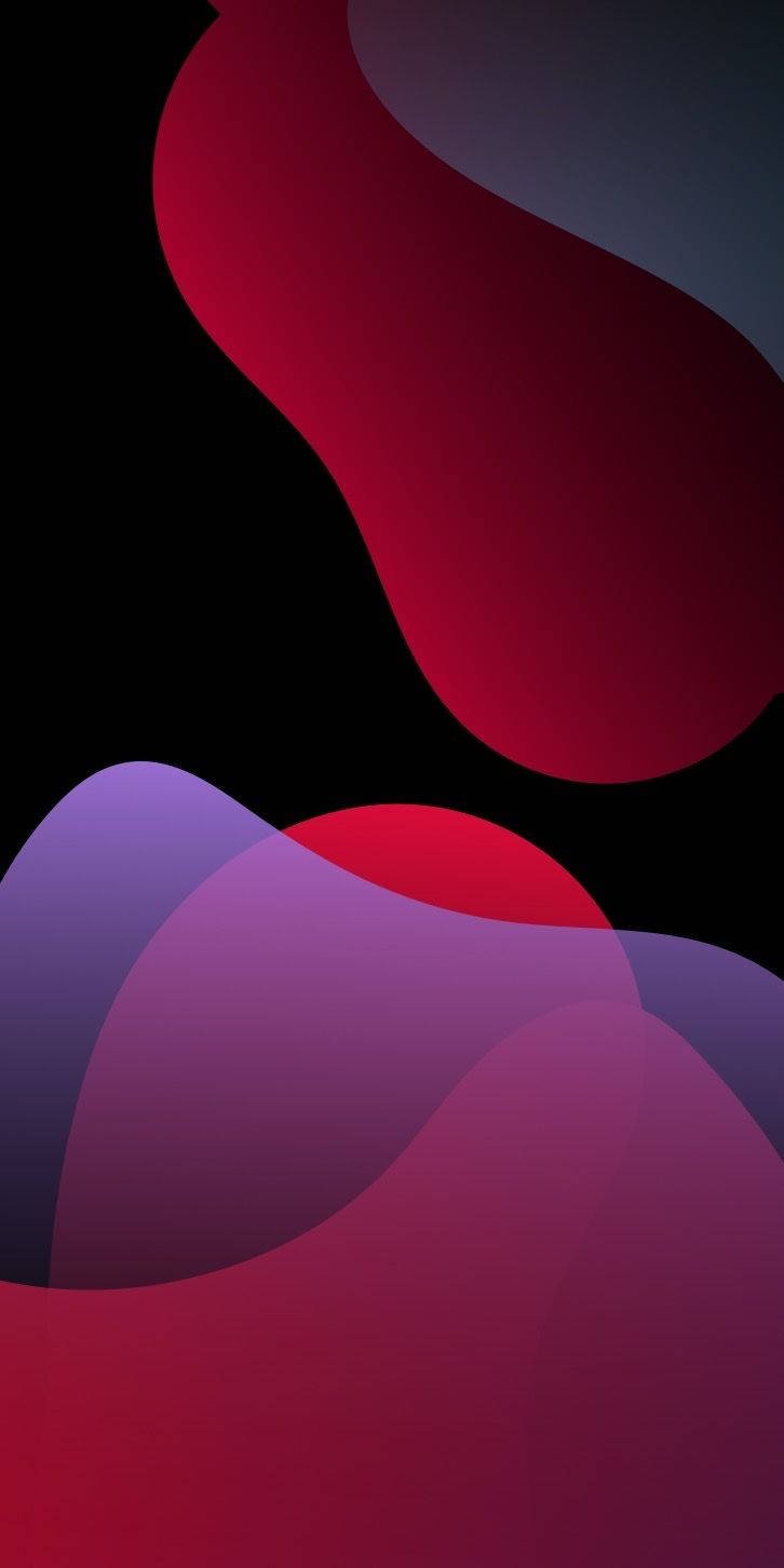 Download iPhone 13 iOS Dark Red Wallpaper