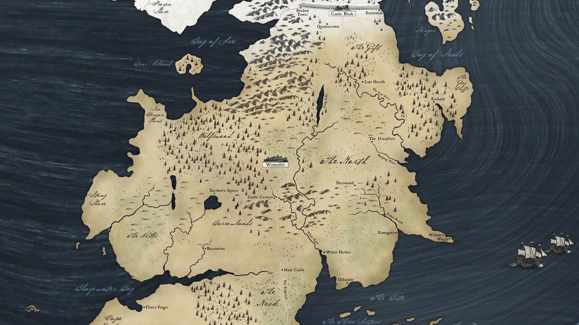 Game of Thrones Map Wallpaper