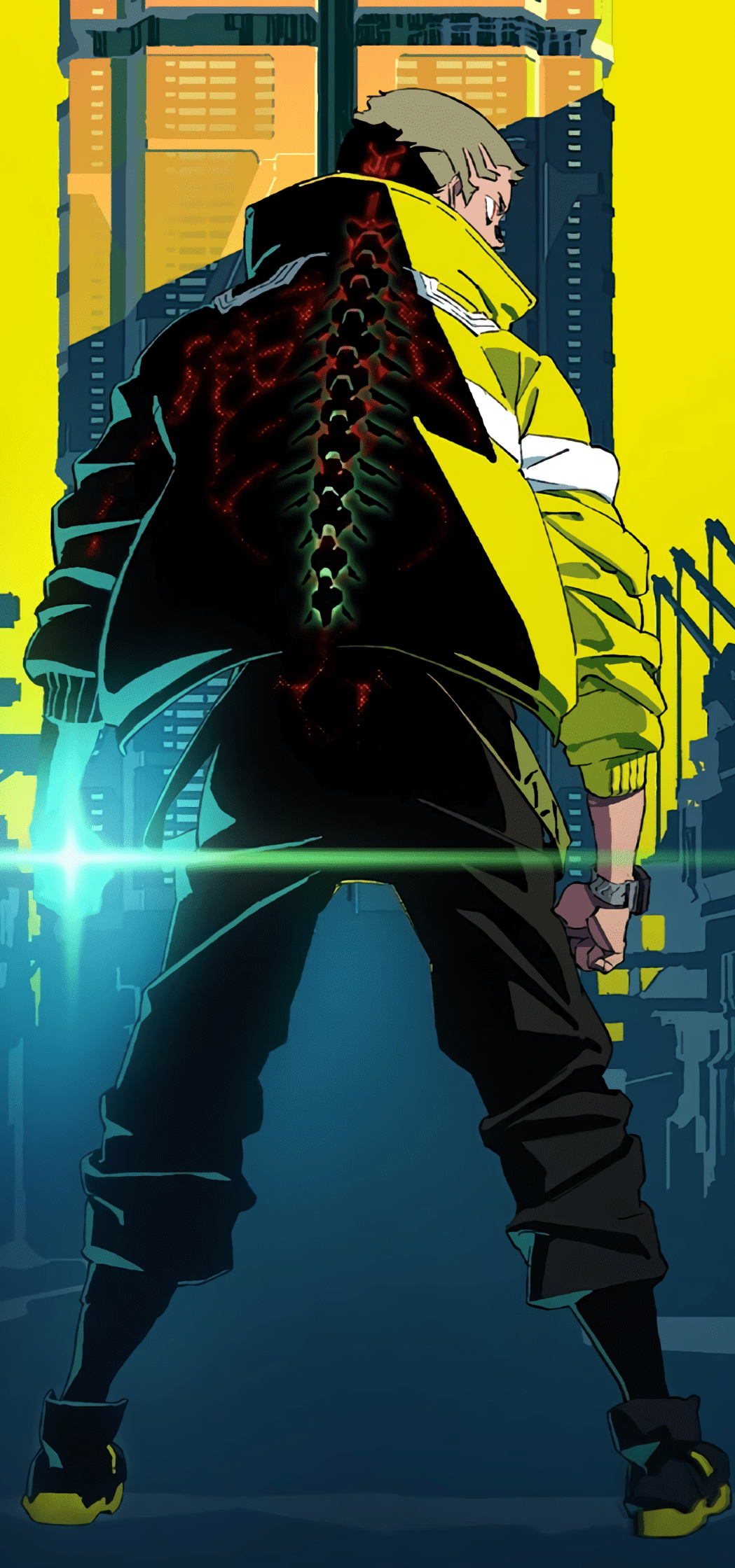 David art from Cyberpunk: Edgerunners anime 4K wallpaper download