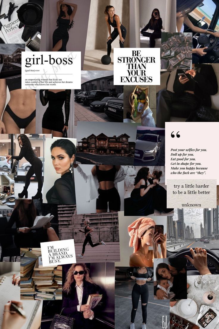 High Quality Woman Vision Board. Girl Boss Motivation, Girl Boss, Vision Board Wallpaper