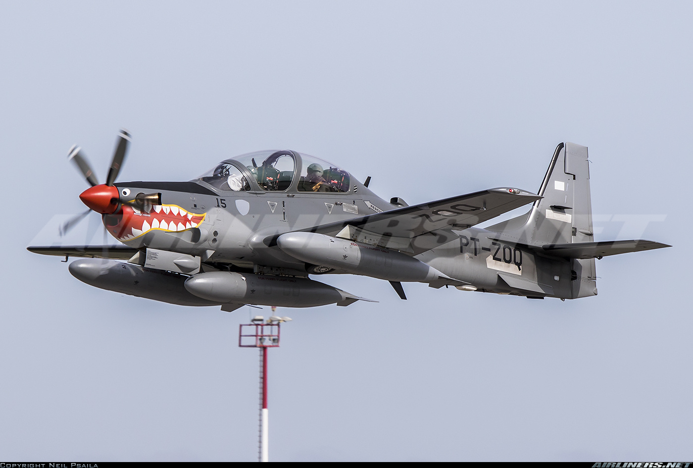 Embraer EMB 314 Super Tucano Force. Aviation Photo