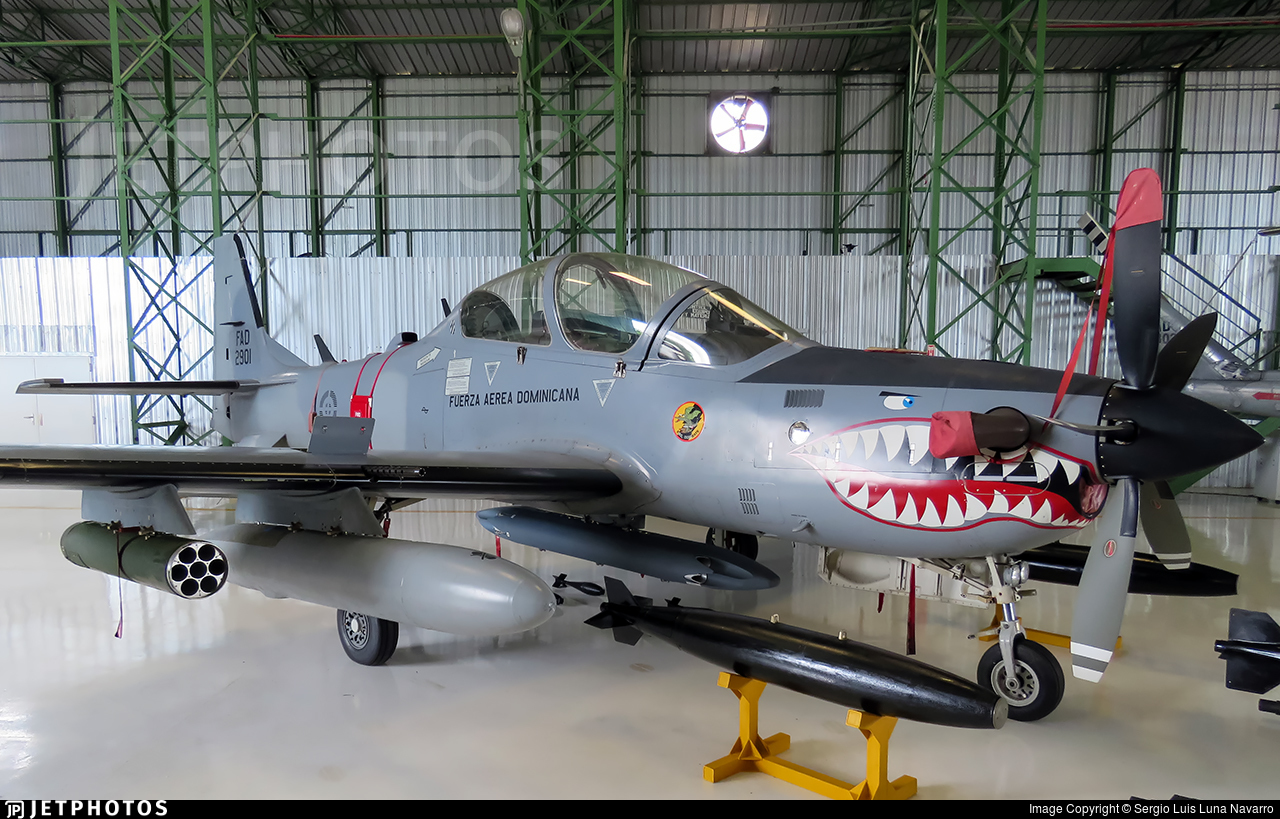 2901. Embraer EMB 314 Super Tucano. Dominican Republic Force. Sergio Luis Luna Navarro