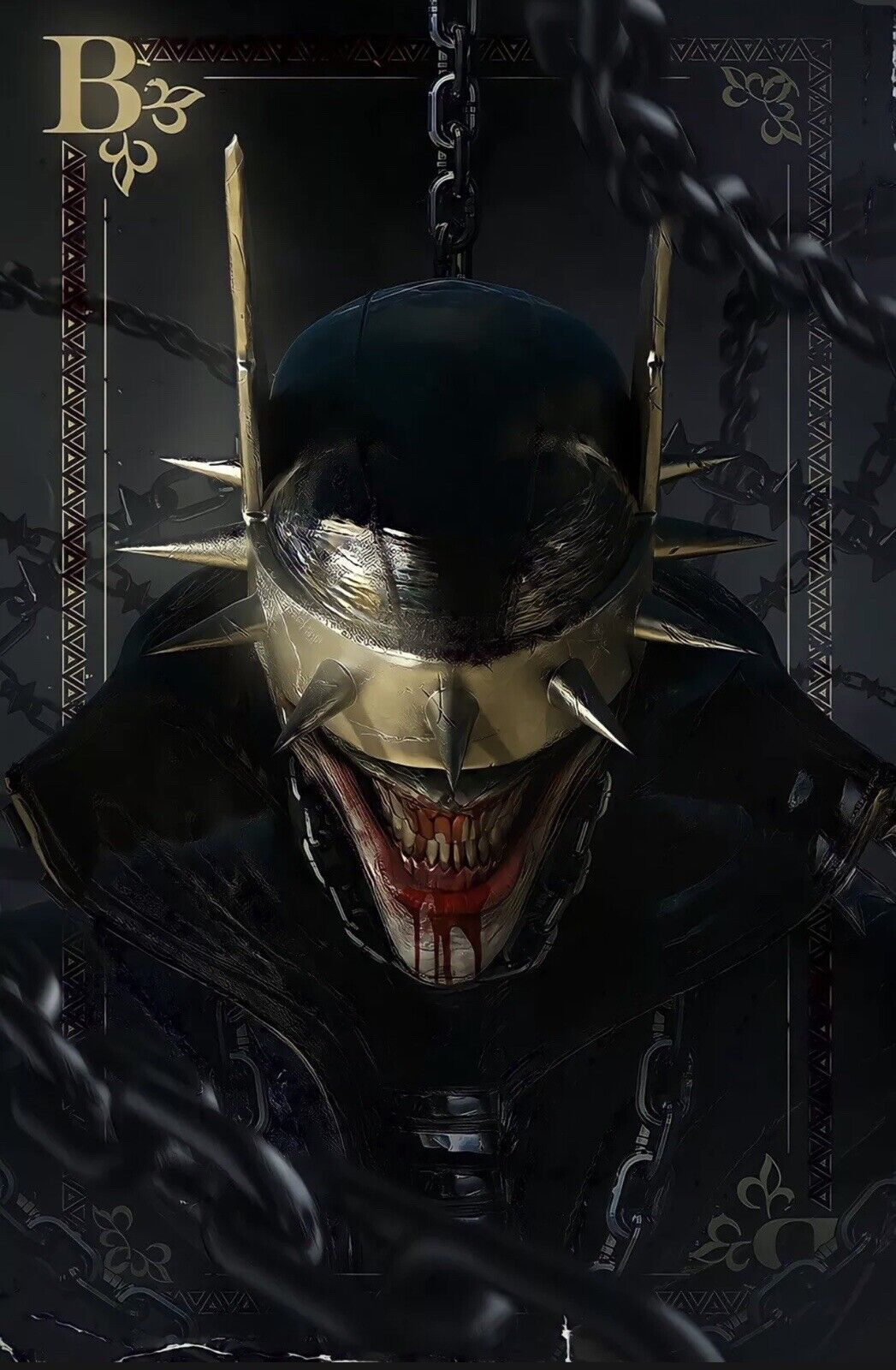 The Batman Who Laughs, 13x19 POSTER, Gotham City, Joker, Harley Quinn, DC